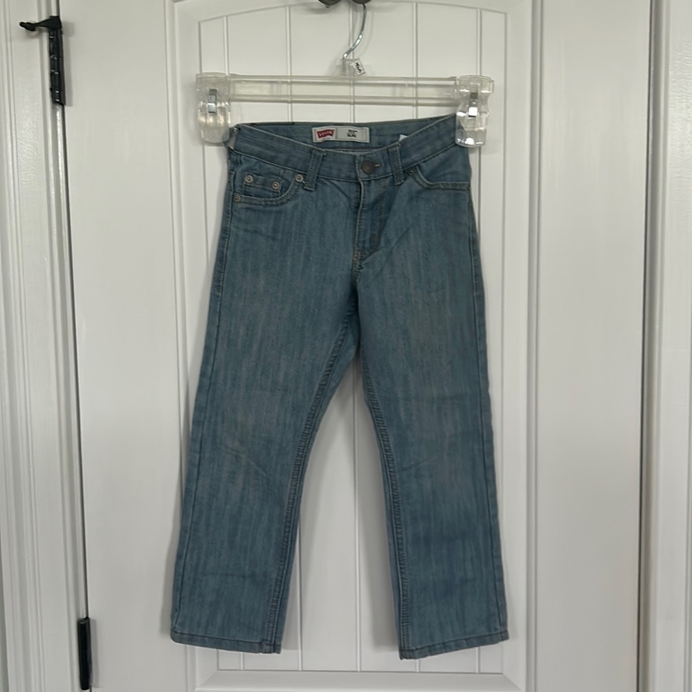 Levi’s in great shape worn look light wash adjustable waist kids size 5
